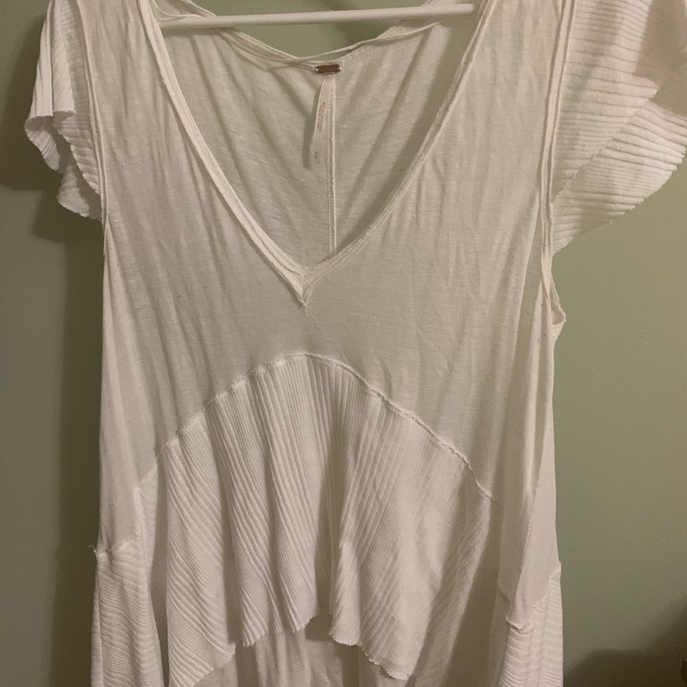 White Free People Top